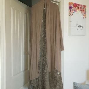 Forest green long sleeve cardigan